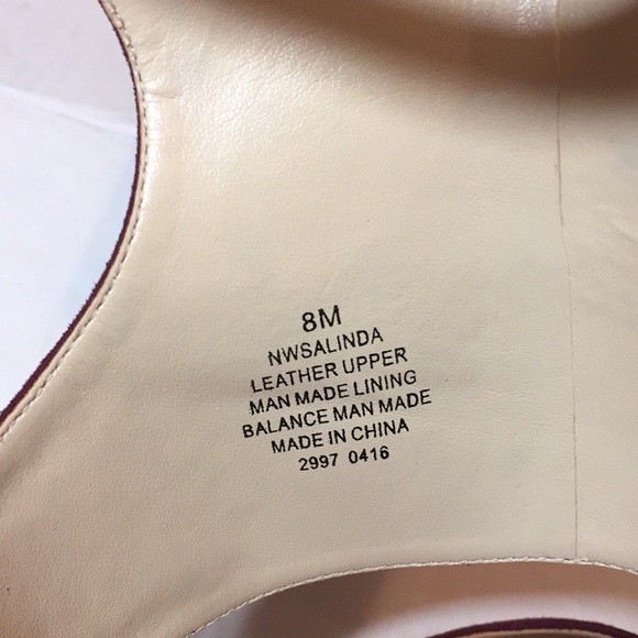 Nine West Salinda Suade Dress Pumps Dark Red Sz 8M - Picture 7 of 7